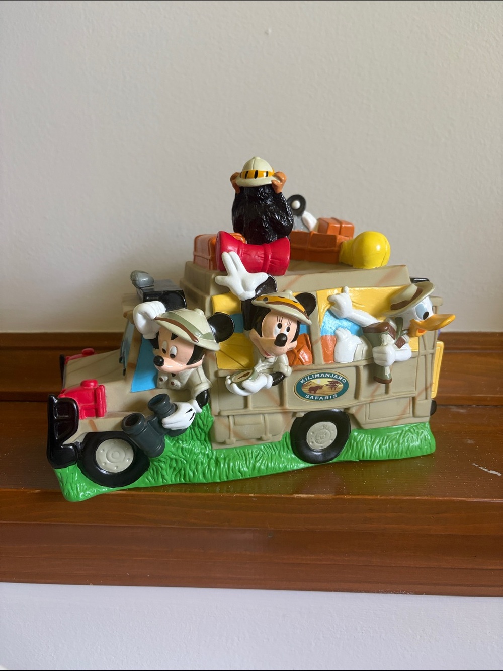 Walt Disney Attractions vintage Kilimanjaro Safari piggy bank plastic